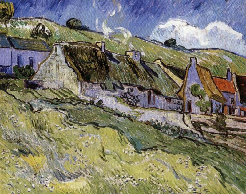 Vincent Van Gogh Old Farmhouses oil painting image